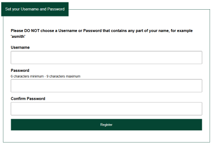 Username and Password image